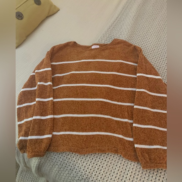 Pink Lily Striped Sweater - Picture 1 of 6